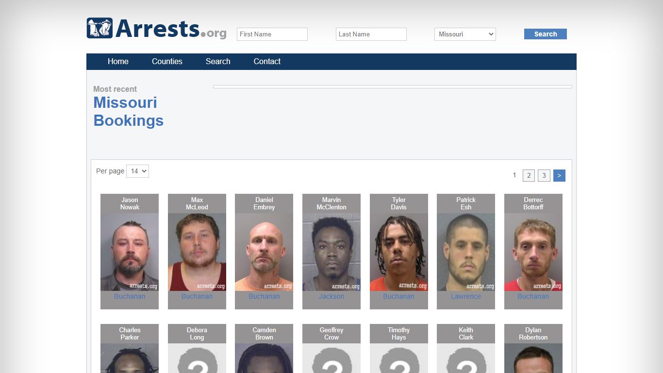 Missouri Arrests and Inmate Search