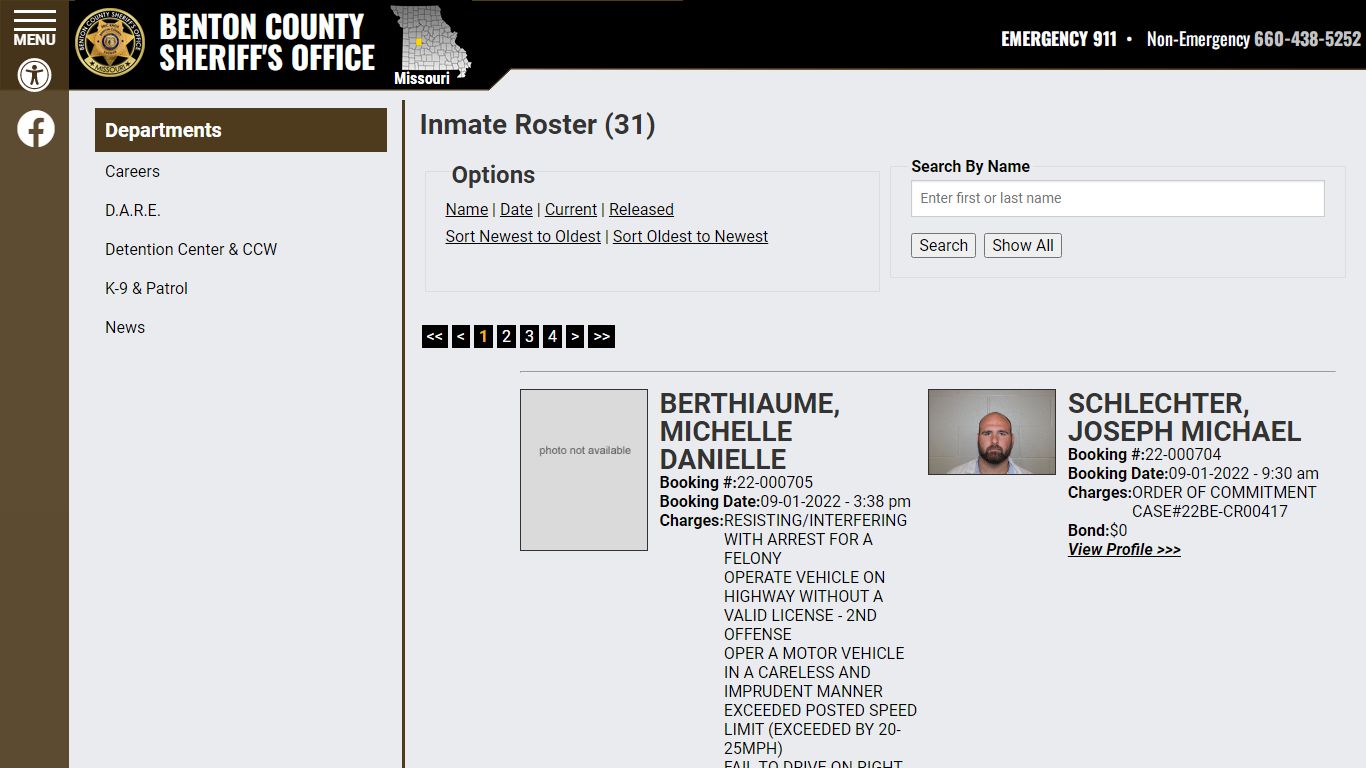 Inmate Roster - Benton County MO Sheriff’s Office