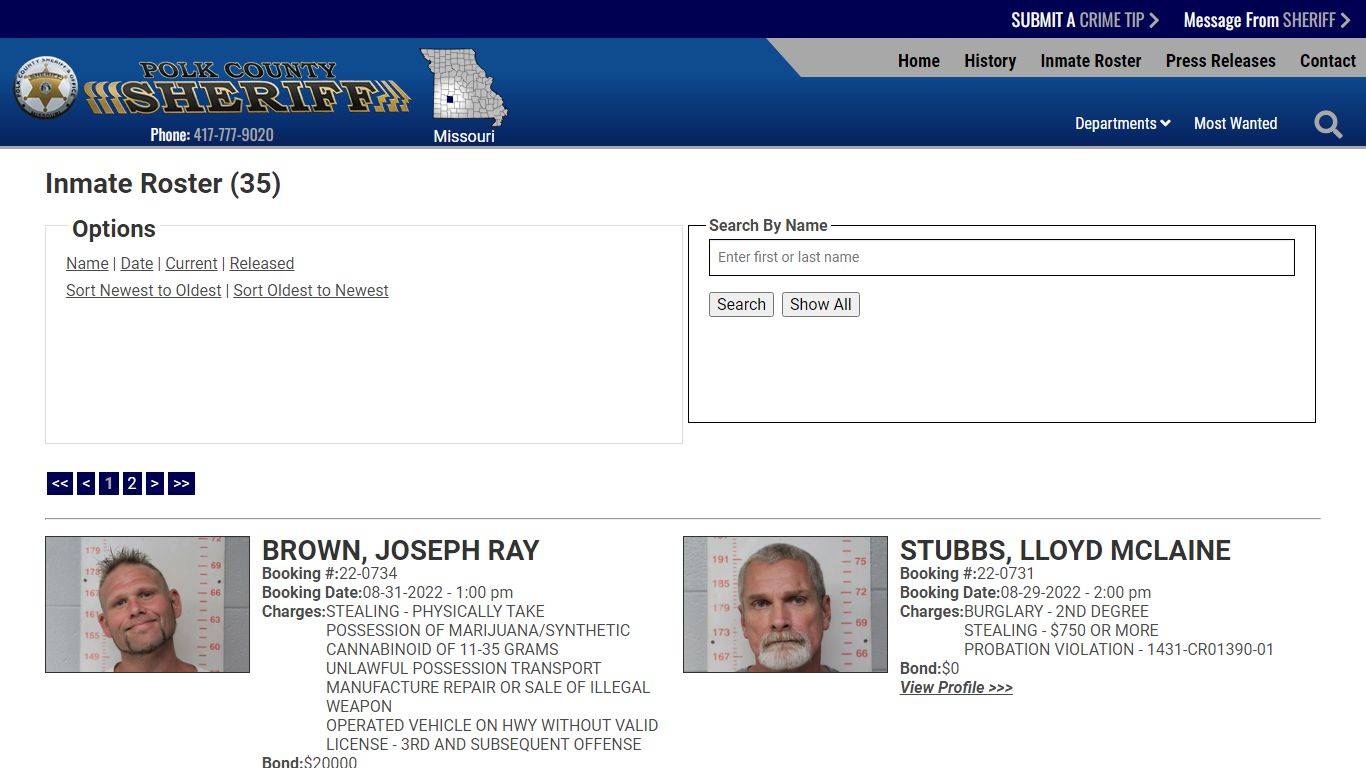 Inmate Roster - Current Inmates Booking Date Descending - Polk County ...